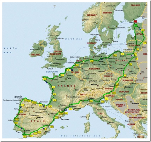 Map of Planned Route